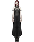 Punk Rave HellFire Womens Chained Harness & Cape