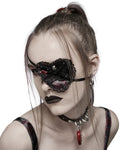 Punk Rave Womens Gothic Lolita Lace Heart Eye Patch Mask