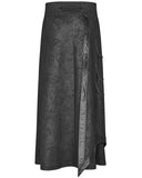 Punk Rave Voltaire Mens Long Gothic Skirt