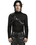 Punk Rave Mens Apocalyptic Punk One Shoulder Strapping Harness - Faux Leather