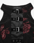 Punk Rave Daily Life Enmeshed Gothic Rose Dress - Black & Red