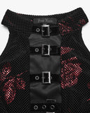 Punk Rave Daily Life Enmeshed Gothic Rose Dress - Black & Red