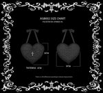 Dark In Love Gothic Jacquard Crucifix Heart Handbag