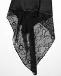 Punk Rave Womens Dark Gothic Lolita Lace Inset Kinono Dress Jacket