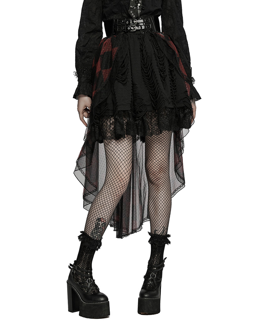 Pyon Pyon Womens Gothic Lolita Sheer Mesh Half-Skirt Pyon Pyon Womens Gothic Lolita Sheer Mesh Half-Skirt