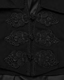 Punk Rave Mens Salazar Regency Gothic Vampire Cloak - Black