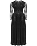 Punk Rave Plus Size Womens Gothic SpiderWeb Mesh Snakescale Maxi Dress