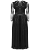 Punk Rave Plus Size Womens Gothic SpiderWeb Mesh Snakescale Maxi Dress