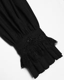 Punk Rave Mens Dark Gothic Aristocrat Ruffled Lace Dress Shirt