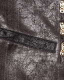 Punk Rave Mens Vintage Steampunk Asymmetric Lacing Waistcoat Vest - Brown Pinstripe