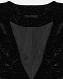 Punk Rave Mens Gothic Aristocrat Wrinkled Velvet Waistcoat Vest - Black