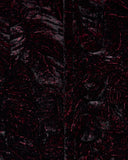 Punk Rave Mens Gothic Aristocrat Wrinkled Velvet Waistcoat Vest - Red & Black