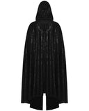 Punk Rave Mens Long Dark Gothic Knight Hooded Batwing Cloak