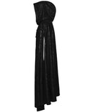 Punk Rave Mens Long Dark Gothic Knight Hooded Batwing Cloak