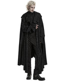 Punk Rave Mens Long Dark Gothic Knight Hooded Batwing Cloak