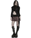 Punk Rave Womens Apocalyptic Gothic Wasteland Hooded Sleeveless Waistcoat Cape
