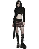 Punk Rave Womens Apocalyptic Gothic Wasteland Hooded Sleeveless Waistcoat Cape