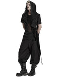 Punk Rave Mens Apocalyptic Gothic Wasteland Hooded Sleeveless Waistcoat Cape