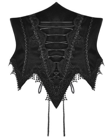 Dark In Love Womens Gothic Lace Embellished Waist Cincher Corset Belt