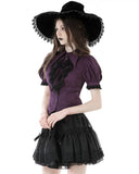 Dark In Love Womens Gothic Lolita Witch Crescent Moon Blouse Top