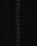 Punk Rave Womens Baroque Gothic Rose Embroidered Velvet Fishtail Skirt - Black
