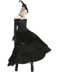 Dark In Love Victoralene Long Gothic Velvet Skirt