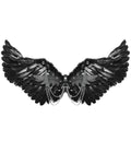 Punk Rave Womens Fallen Angel Gothic Feathered Wings Harness - Black