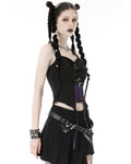 Dark In Love Womens Gothic Lolita Witch Crescent Moon Cami Corset Top