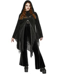 Punk Rave Plus Size Womens Gothic Witch Layered Mesh Hooded Cardigan