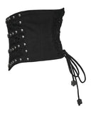 Punk Rave Womens Apocalyptic Gothic Skull Studded Webbing Waist Cincher Corset Belt
