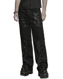 Punk Rave Mens Apocalyptic Punk Studded Dark Street Pants