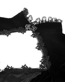 Dark In Love Womens Victorian Gothic Velvet & Jacquard Tail Coat Frock Jacket