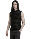 Punk Rave Mens Gothic Skull Cameo Mesh Tank Top Vest