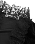 Dark In Love Womens Elegant Gothic Flared Sleeve Velvet & Lace Bolero Shrug