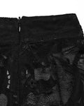 Punk Rave Womens Elegant Gothic Floral Lace Applique Blouse Top
