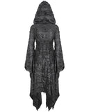 Devil Fashion Apocalyptic Punk Shredded Hooded Cloak Jacket