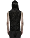 Punk Rave Mens Gothic Skull Cameo Mesh Tank Top Vest