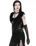 Dark In Love Dark Gothic Queen Faux Monster Fur Shawl