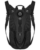 Punk Rave Mens Apocalyptic Punk Tactical Techwear Chained Backpack
