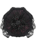 Eva Lady Gorgeous Gothic Lolita Rose, Lace & Mesh Parasol Umbrella