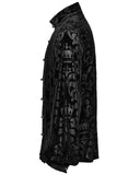 Punk Rave Mens Gothic Devore Velvet Royal Damask Dress Shirt