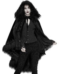 Devil Fashion Carpathia Womens Gothic Velvet Cloak