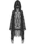 Punk Rave Domitia Womens Gothic Lace Hooded Vest