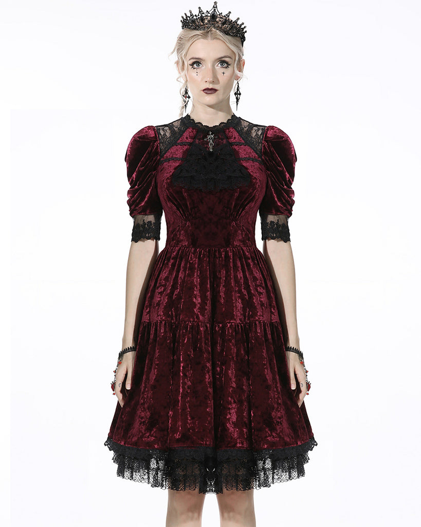 Dark In Love Scarlet Rapture Gothic Evening Dress – Violent Delights