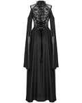 Punk Rave Baroque Gothic Lace Applique Maxi Dress