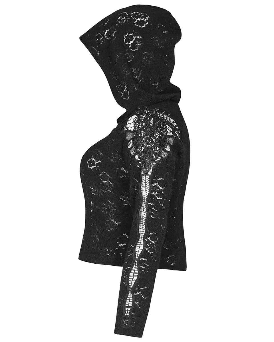 Punk Rave Plus Size Hooded Lace Cardigan – Violent Delights