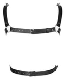 Punk Rave Mens Faux Leather Spiked Harness