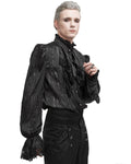 Devil Fashion Mens Gothic Crepe Chiffon Poet Shirt