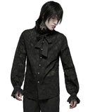 Punk Rave Mens Gothic Aristocrat Textured Dress Shirt & Tie