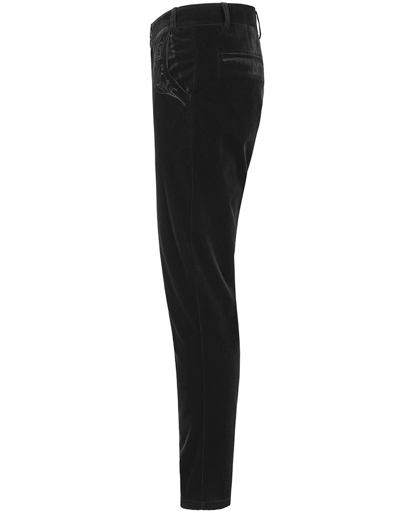 Buy Siddartha Tytler Men Black Velvet Pants at Pernia'sPopUpShopMen 2024 | Black  velvet pants, Velvet pants, Tops designs